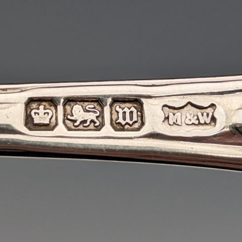 約 1914 年英國古董純銀茶匙一對 Mappin 和 Webb